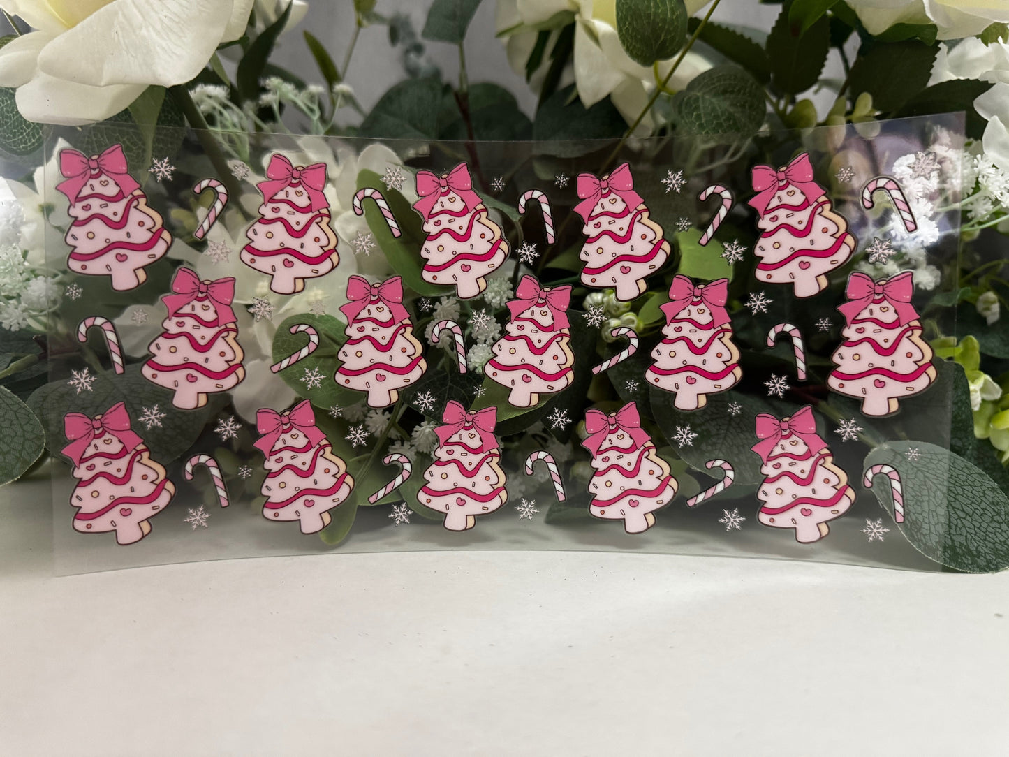 Cute pink xmas trees