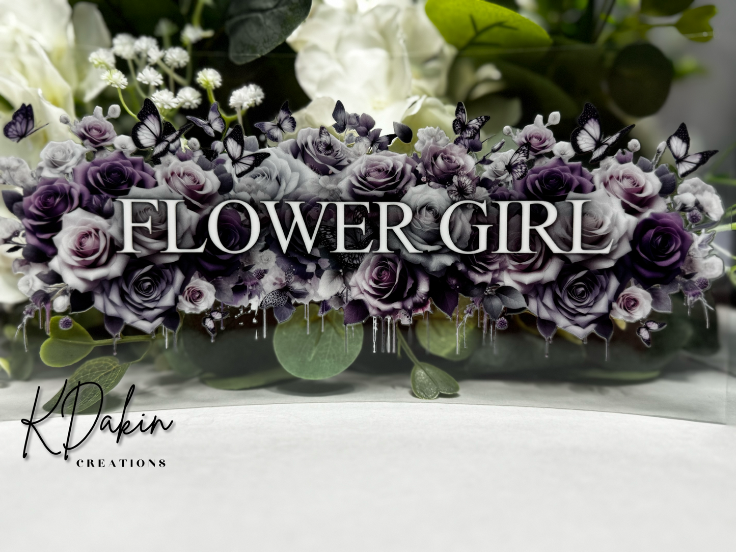 Bridal Wrap- Purple Flower Girl