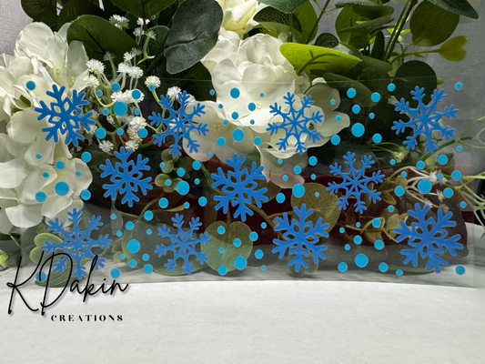 Pattern- Blue Snowflake