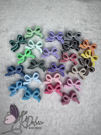 Mini Bow Straw Toppers