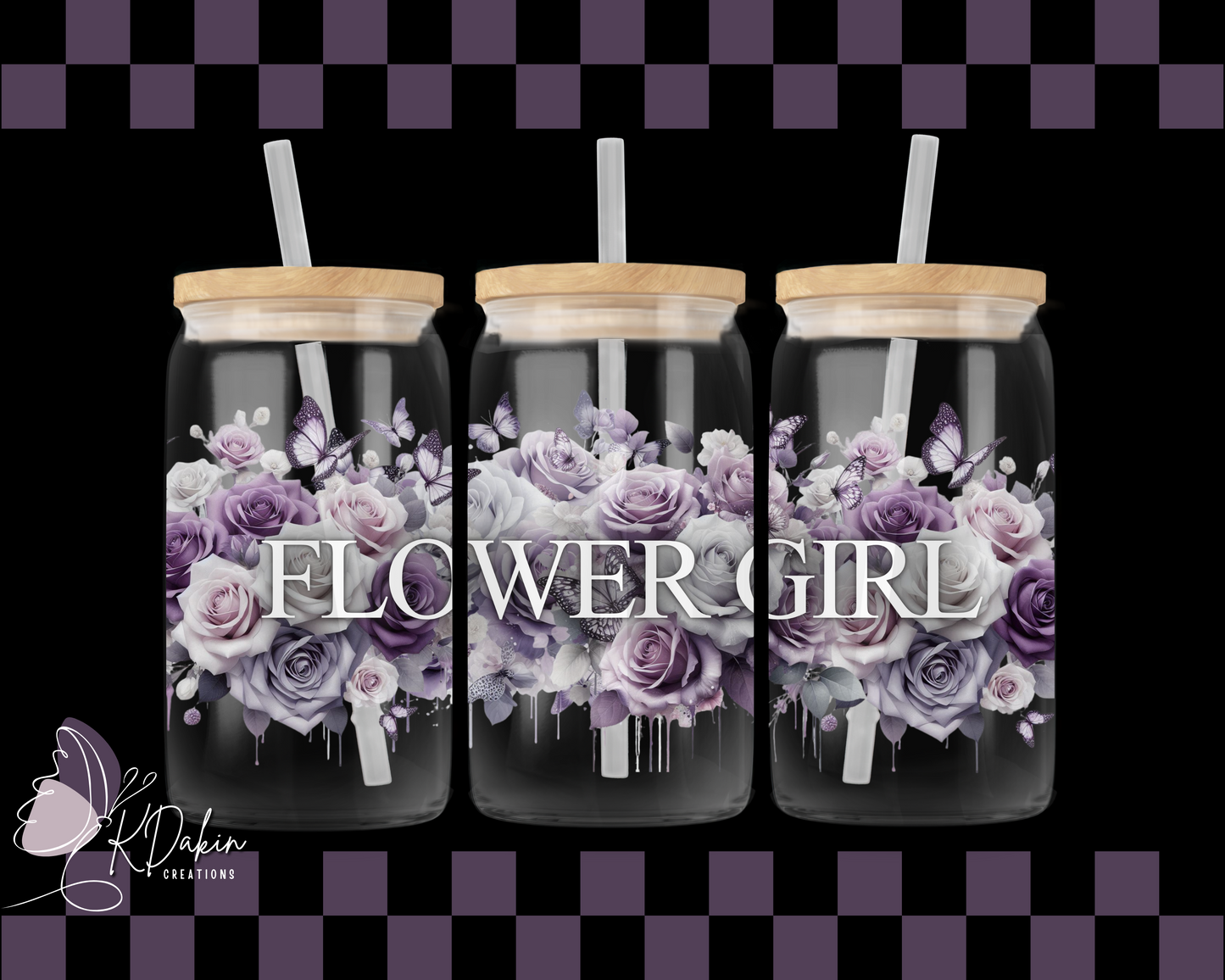 Bridal Wrap- Purple Flower Girl