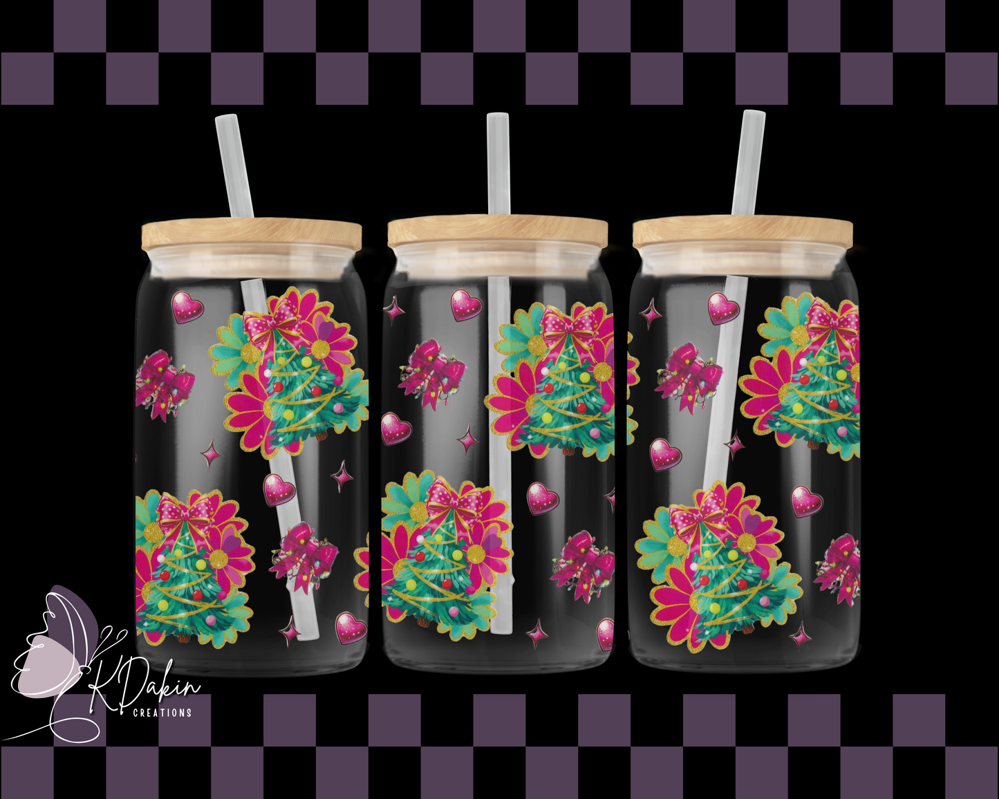 Cute Pink Bow Christmas Tree