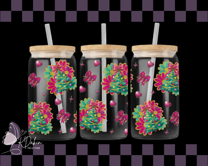 Cute Pink Bow Christmas Tree