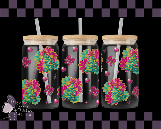 Cute Pink Bow Christmas Tree