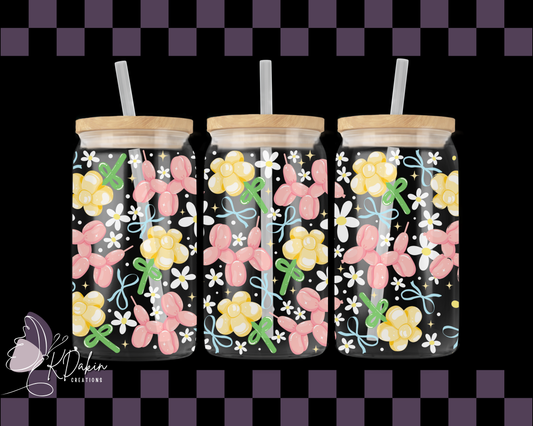 Balloon Dog & Flowers