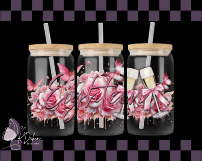 18th Birthday Pink White