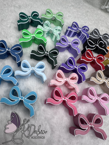 Mini Bow Straw Toppers