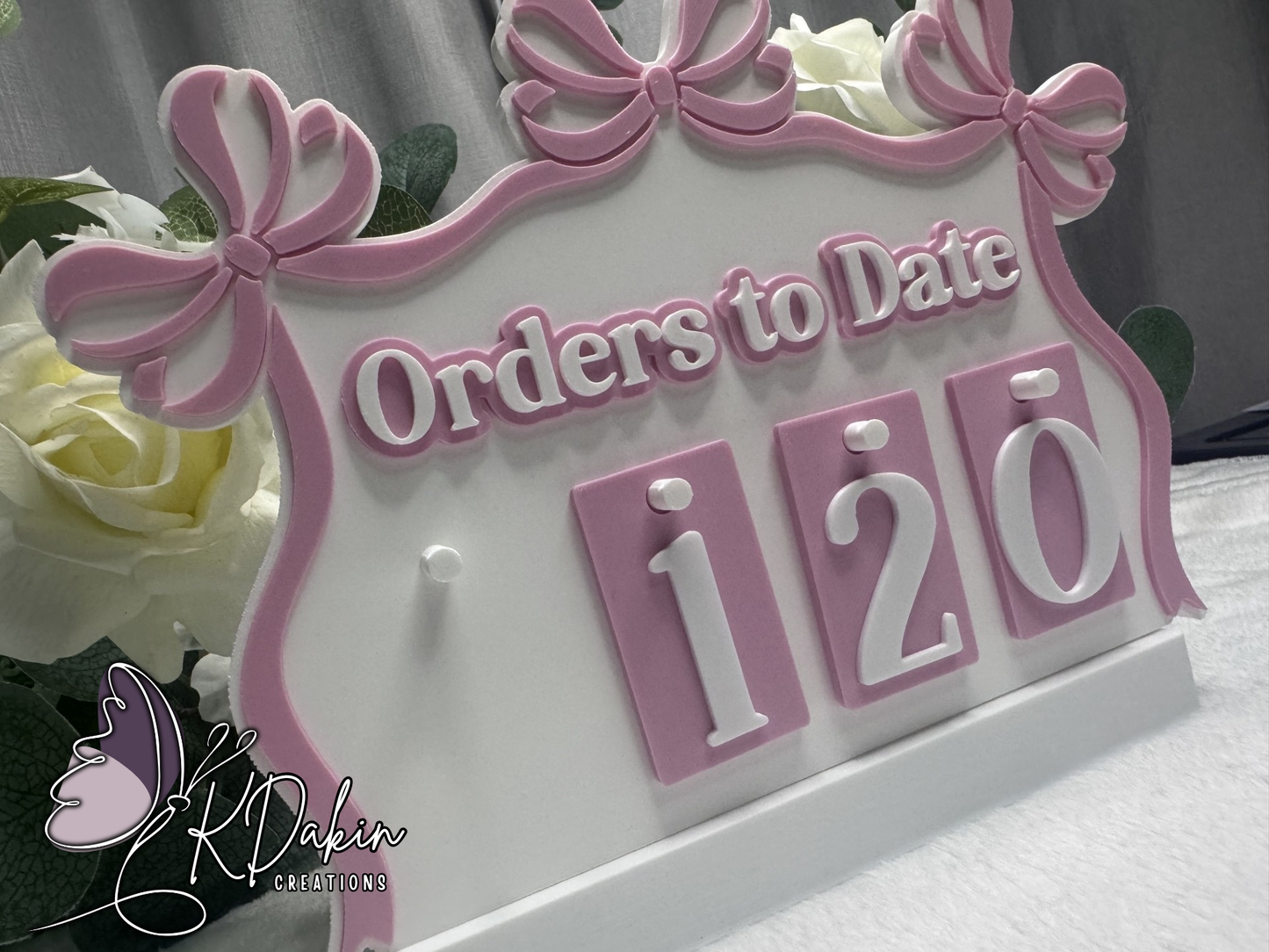 Orders to date counter board