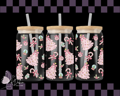 Cute pink xmas trees