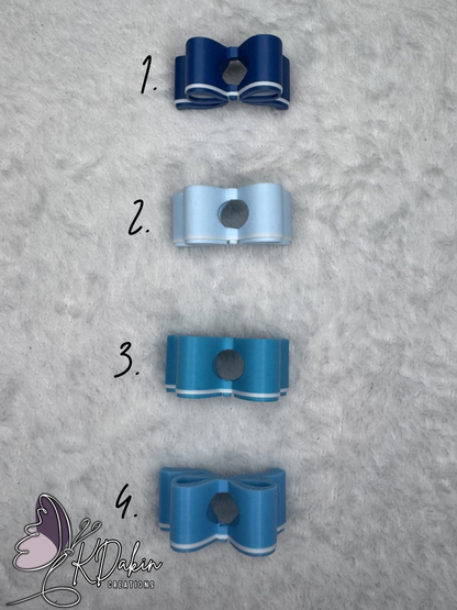 Mini Bow Straw Toppers