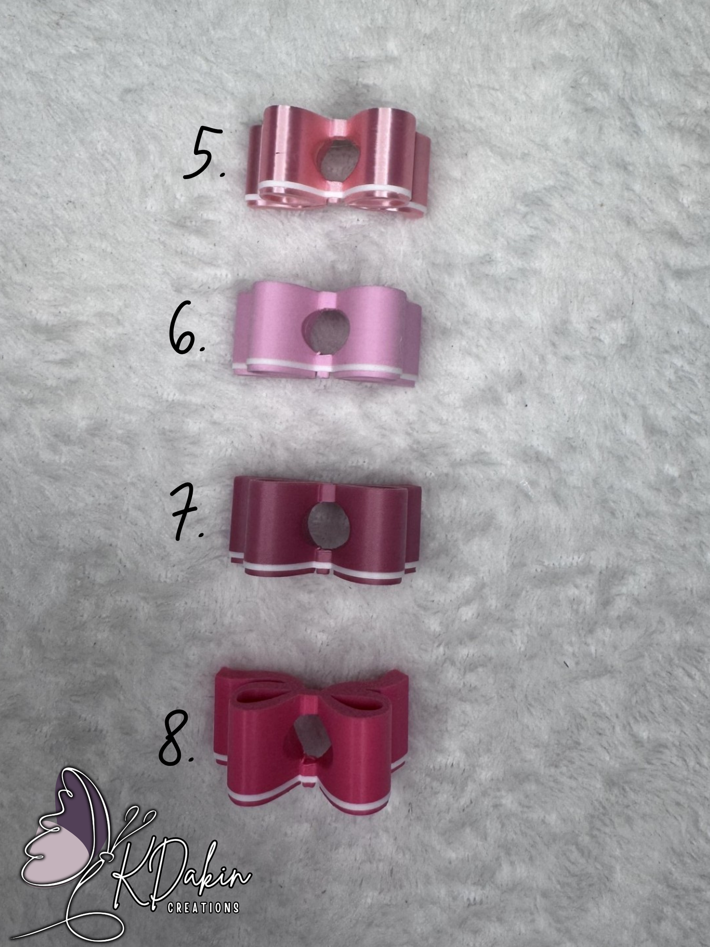 Mini Bow Straw Toppers