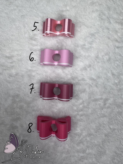 Mini Bow Straw Toppers