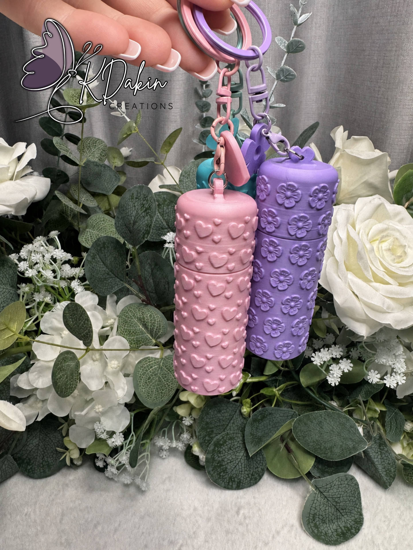 Lipgloss/Tampon Key Chain