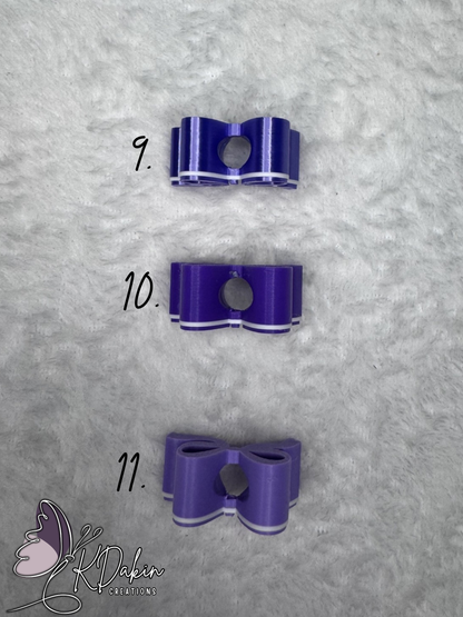 Mini Bow Straw Toppers