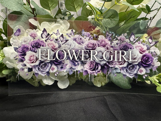Bridal- Flower Girl Purple