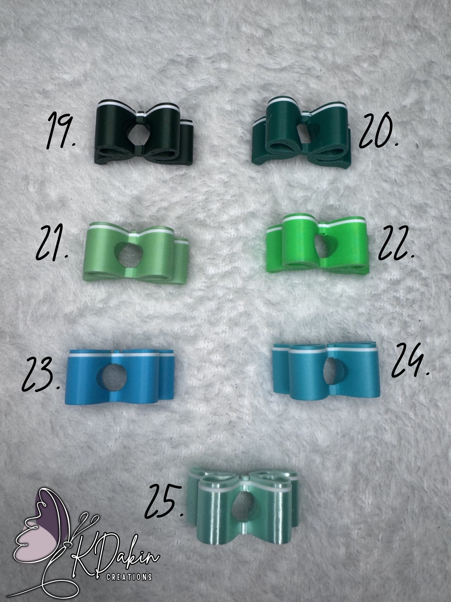Mini Bow Straw Toppers
