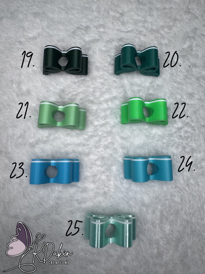 Mini Bow Straw Toppers