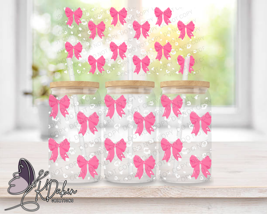 Pink Bows and Print