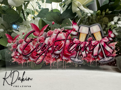 18th Birthday Pink White