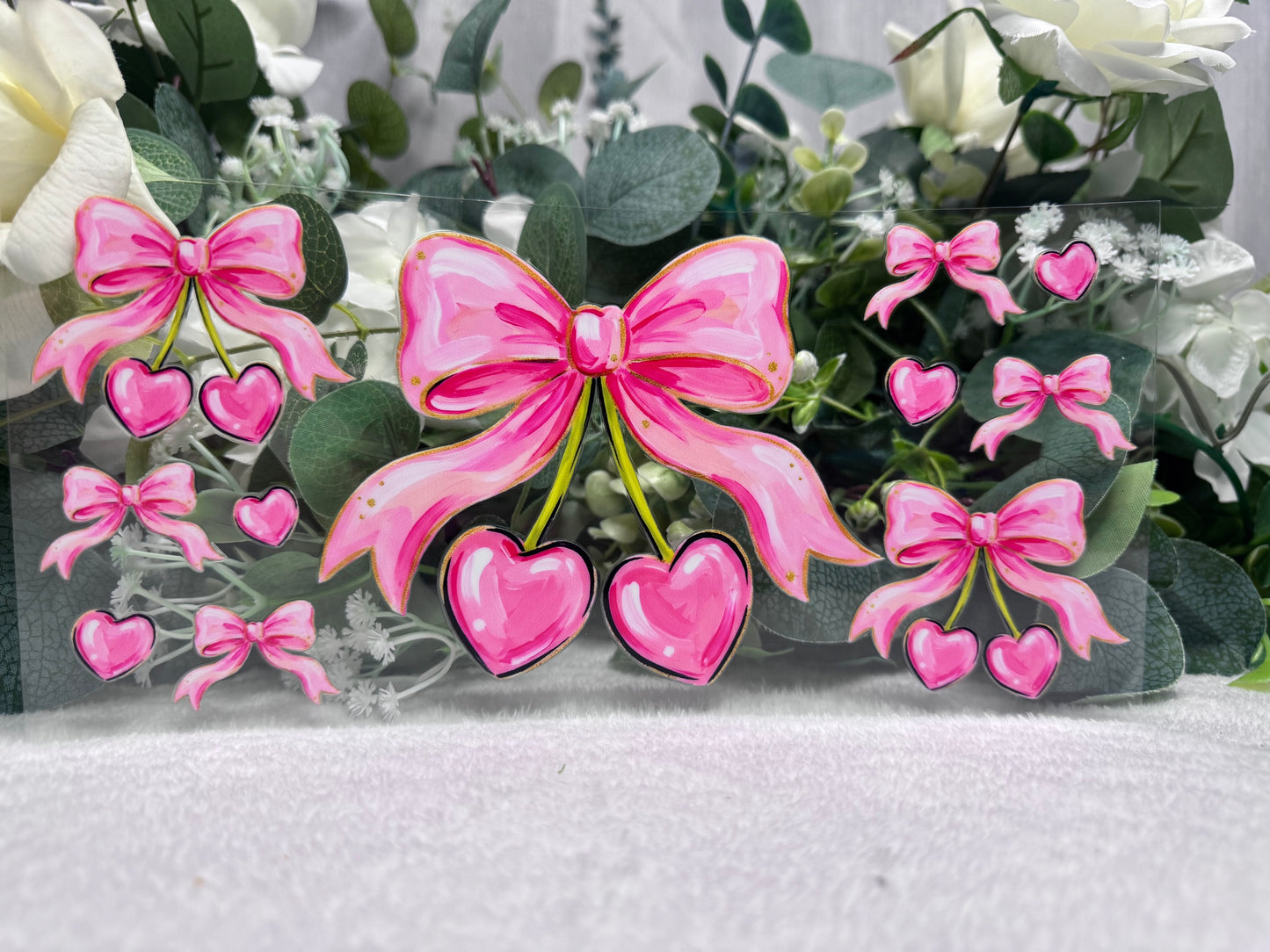Pink Cherry Bow