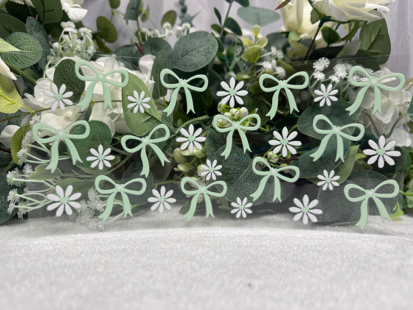 Green Bows & Flowers