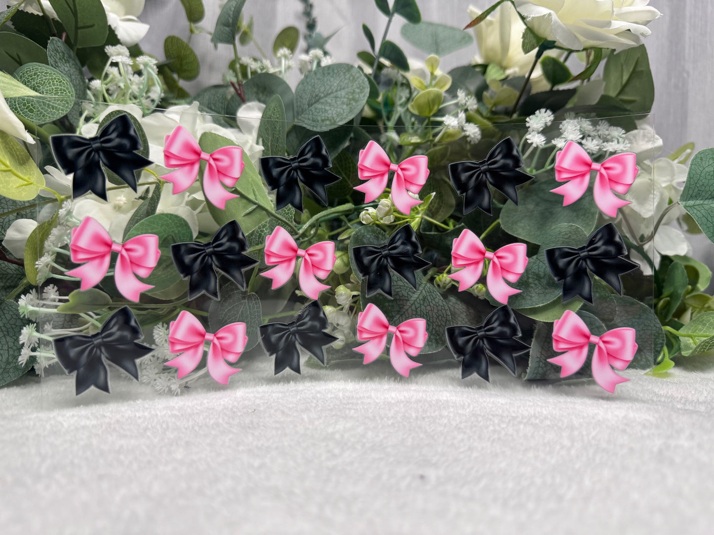 Pink & Black Bows