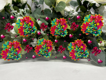 Cute Pink Bow Christmas Tree