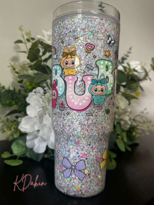 40oz Acrylic Snow Globe Tumbler