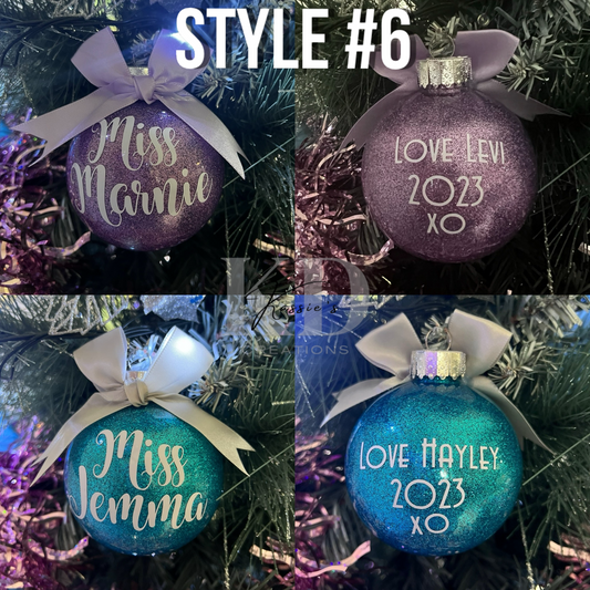 Christmas Baubles- Teachers