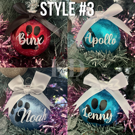 Christmas Baubles- Pets