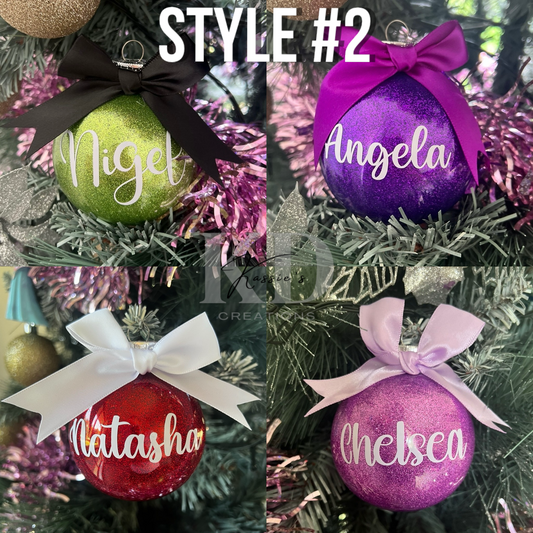 Christmas Baubles- No Letter