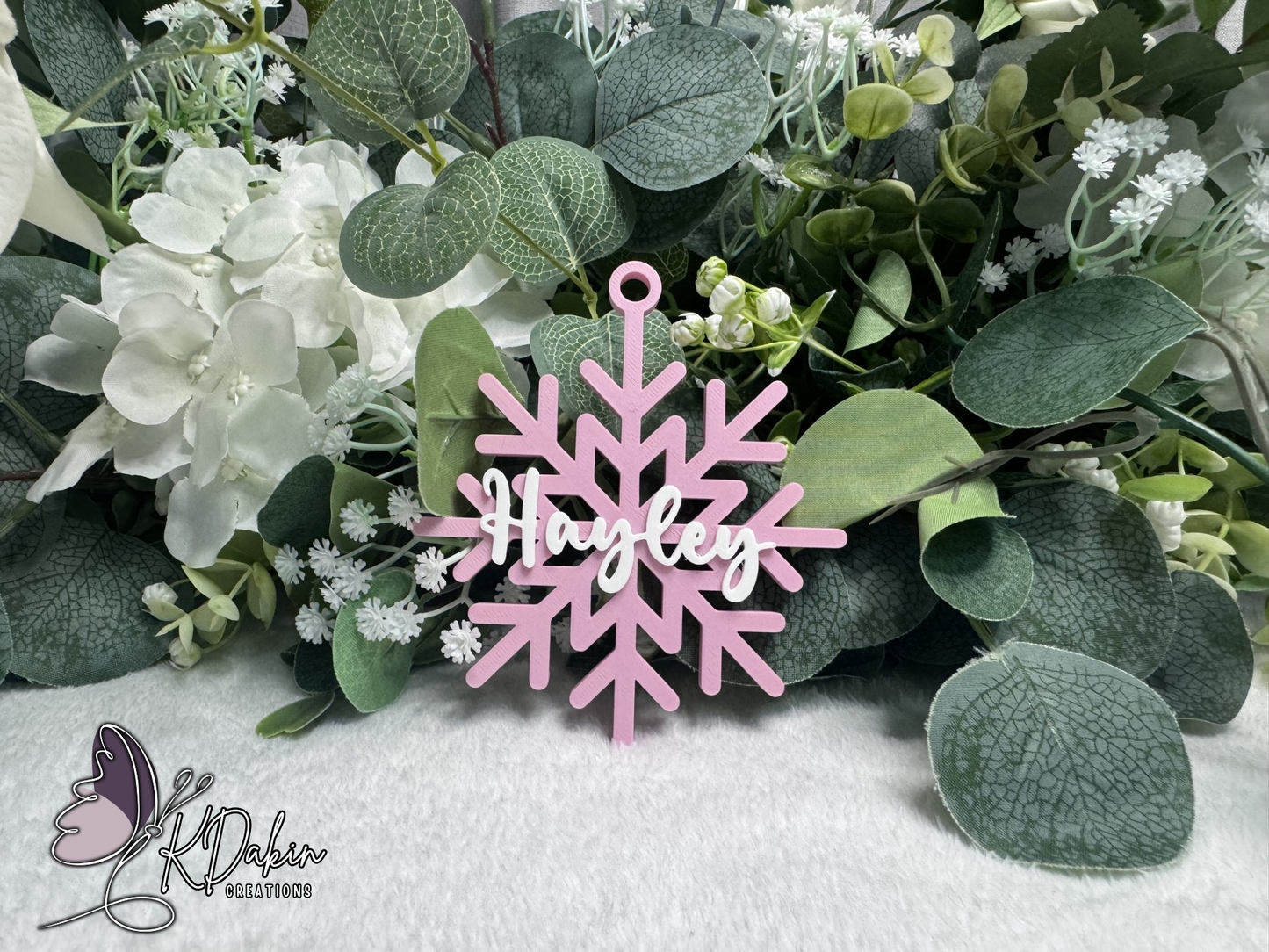 Customised 3D Printed Christmas Tree Ornament