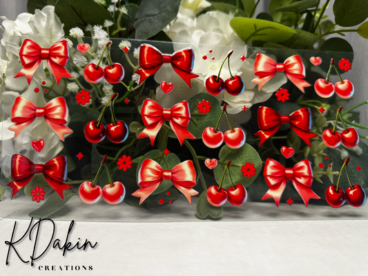 Patterns- Red cherry bows