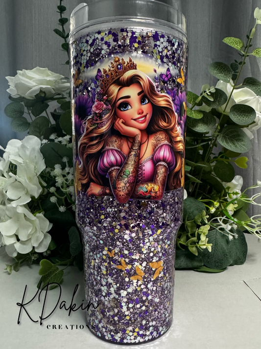 40oz Acrylic Snow Globe Tumbler