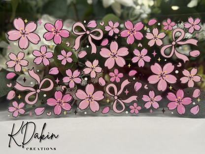 Pink Flower Bow