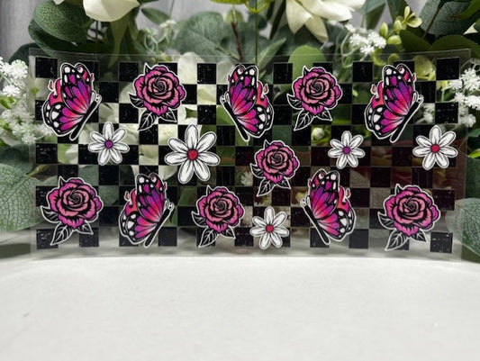 SALE Wrap - Roses & Butterflies